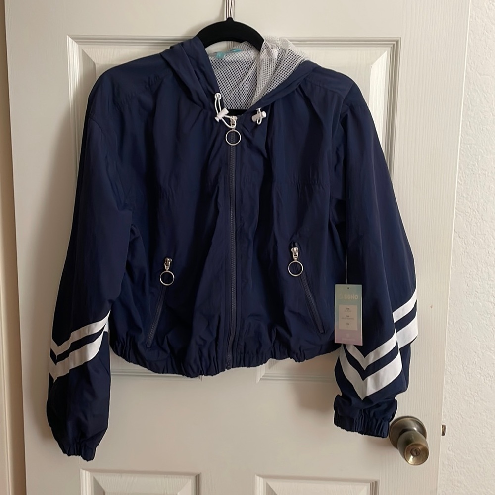 Navy Blue Windbreaker